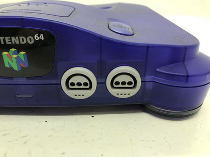 NINTENDO 64 FUNTASTIC GRAPE + 2 NINTENDO CONTROLLER