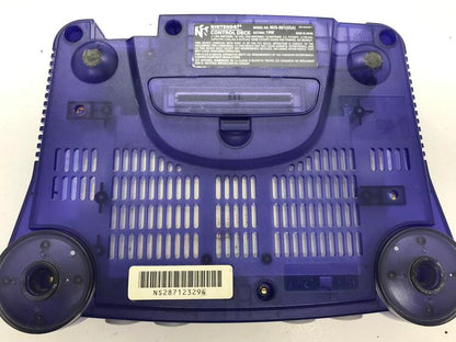 NINTENDO 64 FUNTASTIC GRAPE + 2 NINTENDO CONTROLLER