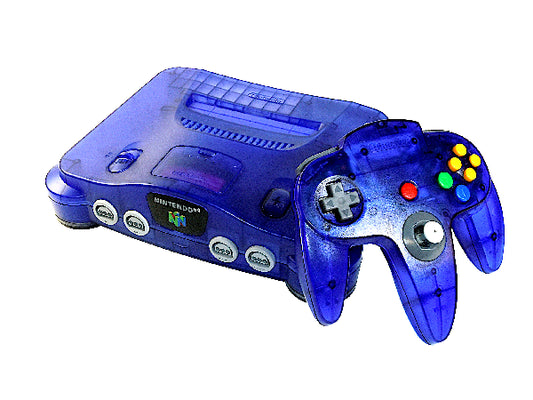 NINTENDO 64 FUNTASTIC GRAPE + 2 NINTENDO CONTROLLER (used)