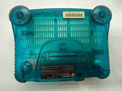 NINTENDO 64 FUNTASTIC ICE BLUE + 1 NINTENDO CONTROLLER + 1 JOBBER CONTROLLER (usagé)