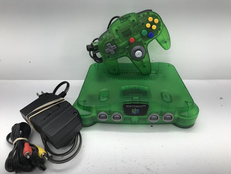 NINTENDO 64 FUNTASTIC JUNGLE GREEN + 1 CONTROLLER