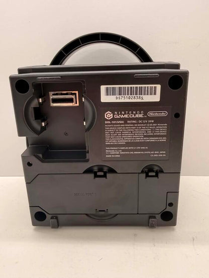 GAMECUBE JET BLACK (DOL-001) + 1 CONTROLLER + 1 MEMORY CARD (used)