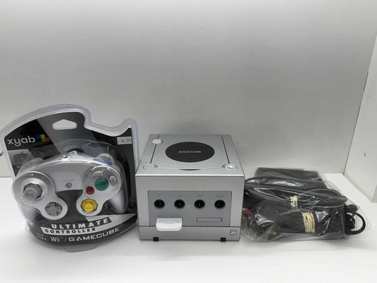 GAMECUBE PLATINUM (DOL-001) + CONTROLLER JOBBER + MEMORY CARD (USED)