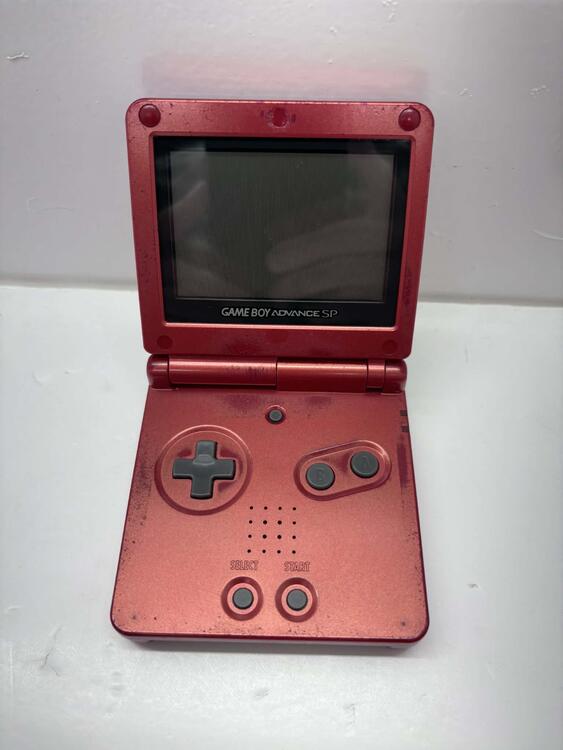 GAMEBOY ADVANCE SP RED FLAME (AGS-001) ** DAMAGED (usagé)