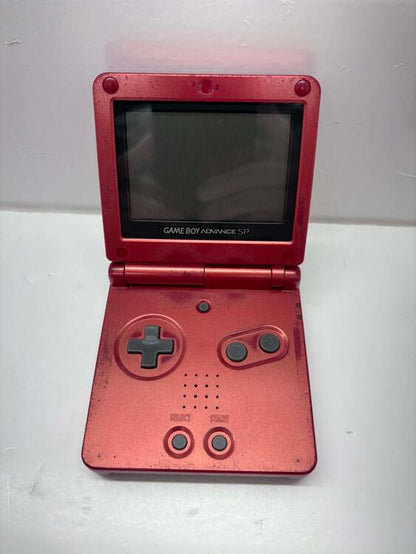 GAMEBOY ADVANCE SP RED FLAME (AGS-001) ** DAMAGED (usagé)