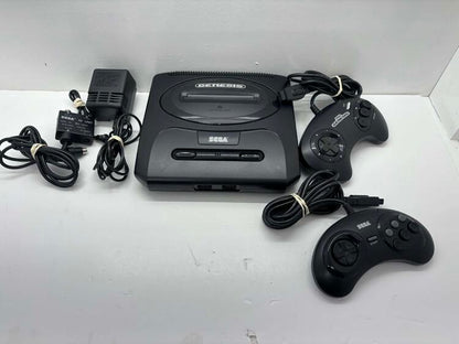 SEGA GENESIS MODEL 2 + 2 CONTROLLERS (used)