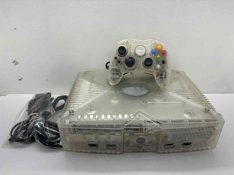 XBOX CRYSTAL + 1 CONTROLLER (NEW JOYSTICK) (usagé)