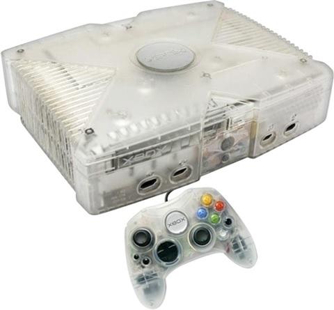 XBOX CRYSTAL + 1 CONTROLLER (NEW JOYSTICK) (usagé)