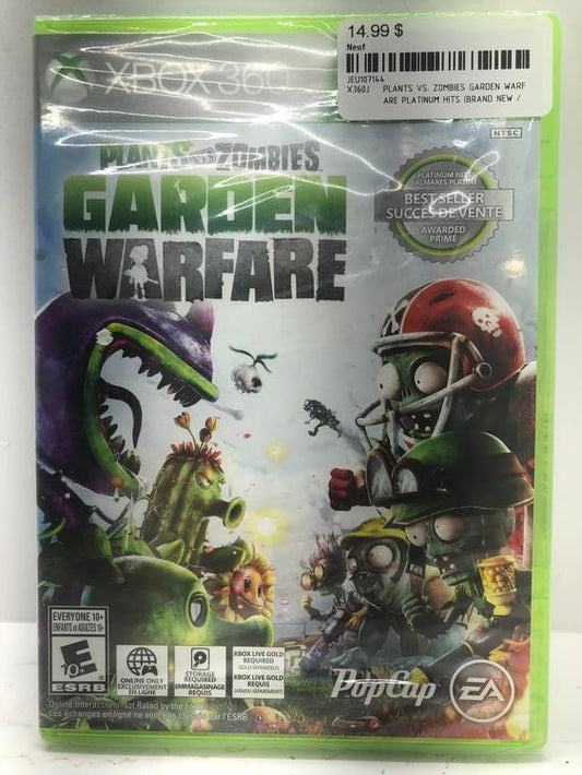 PLANTS VS. ZOMBIES GARDEN WARFARE PLATINUM HITS (BRAND NEW / SEALED)