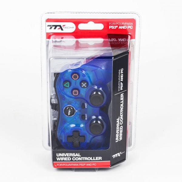 CONTROLLER WIRED CLEAR BLUE JOBBER (PS3) (usagé)