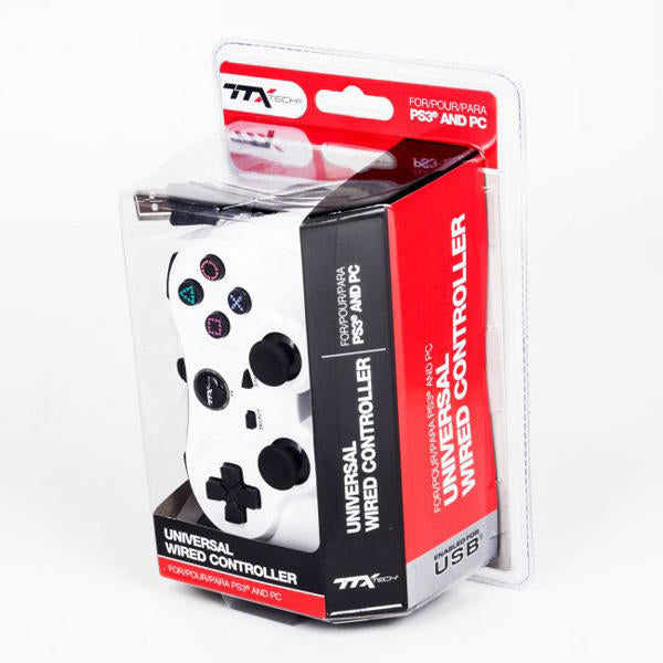 CONTROLLER WIRED WHITE JOBBER (PS3) (usagé)