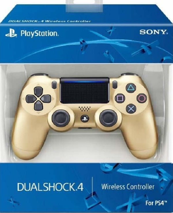 CONTROLLER GOLD SONY + CABLE (PS4) (usagé)