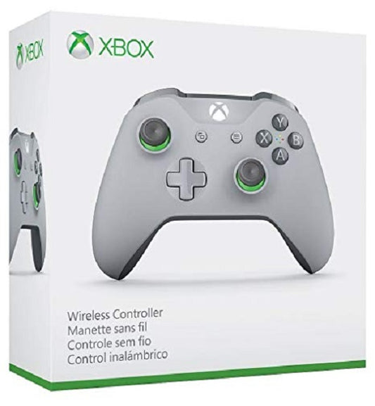 CONTROLLER GREY & GREEN MICROSOFT (XBOX ONE / XBOX SERIES) (usagé)