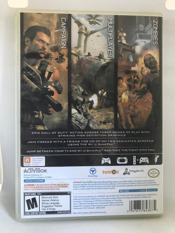 CALL OF DUTY BLACK OPS II (NON-ORIGINAL PRINT) (usagé)