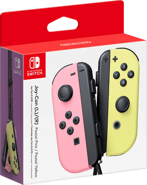 JOY CON CONTROLLER 2 PACK PASTEL PINK & PASTEL YELLOW (SWITCH) (usagé)
