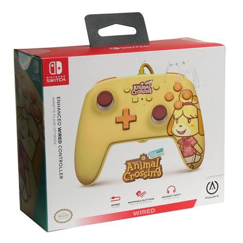ENHANCED WIRED CONTROLLER ANIMAL CROSSING ISABELLE (SWITCH) (usagé)
