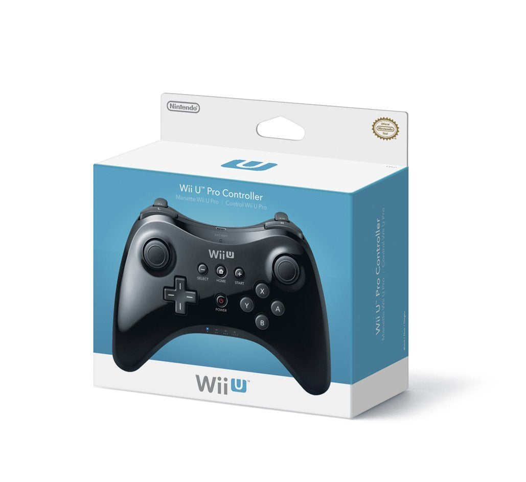 PRO CONTROLLER BLACK NINTENDO WII 