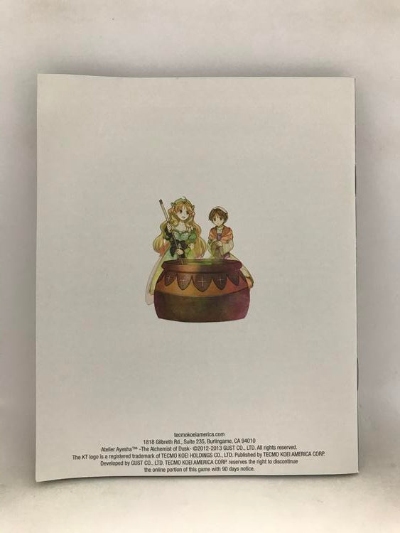 ATELIER AYESHA THE ALCHEMIST OF DUSK (COMPLETE IN BOX) (usagé)