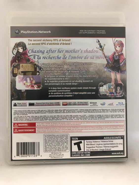 ATELIER TOTORI ADVENTURER OF ARLAND (COMPLETE IN BOX) (usagé)