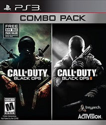 CALL OF DUTY BLACK OPS 1 AND 2 COMBO PACK FRENCH (WITH BOX) (usagé)