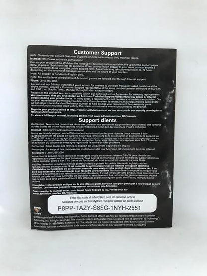 CALL OF DUTY MODERN WARFARE 2 FRENCH (COMPLETE IN BOX) (usagé)