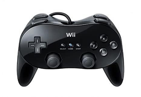 CONTROLLER CLASSIC PRO BLACK NINTENDO WII
