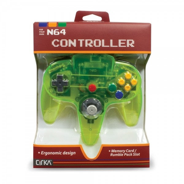 CONTROLLER JUNGLE GREEN JOBBER (N64) (usagé)
