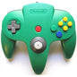 CONTROLLER GREEN NINTENDO (N64) (usagé)
