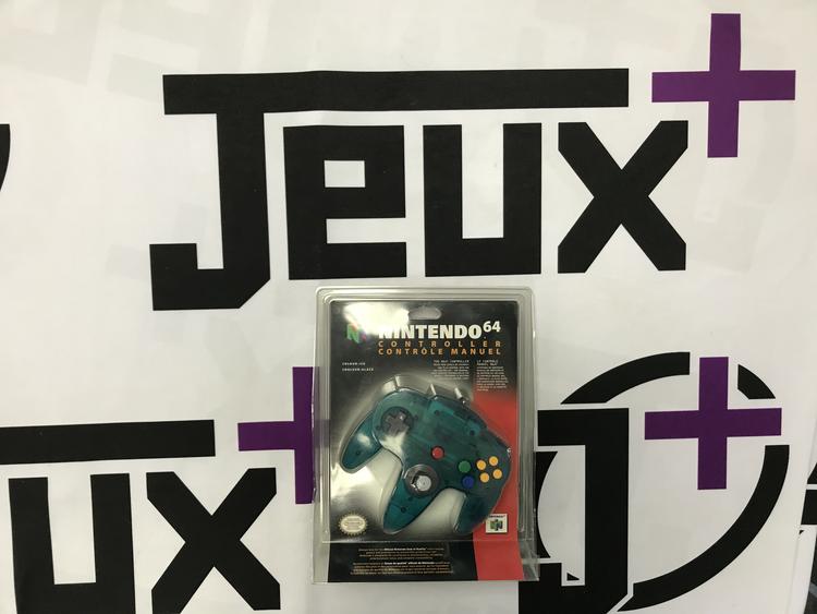 CONTROLLER ICE BLUE NINTENDO (N64) (usagé)