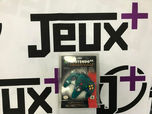 CONTROLLER ICE BLUE NINTENDO (N64) (usagé)