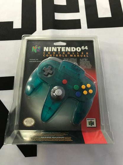 CONTROLLER ICE BLUE NINTENDO (N64) (usagé)