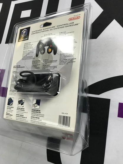 CONTROLLER BLACK NINTENDO (BRAND NEW / SEALED) (GAMECUBE) (usagé)