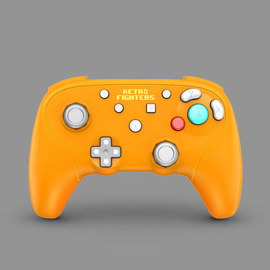 CONTROLLER BATTLERGC ORANGE WIRELESS RETRO FIGHTERS (GAMECUBE / Wii / WiiU / SWITCH) (usagé)