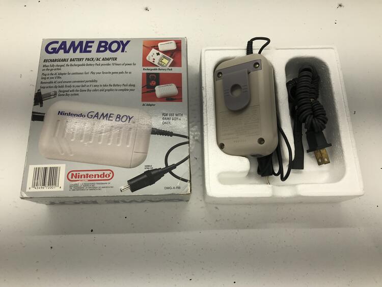 AC ADAPTER / RECHARGEABLE BATTERY PACK OFFICIAL NINTENDO (WITH BOX) (GAMEBOY)