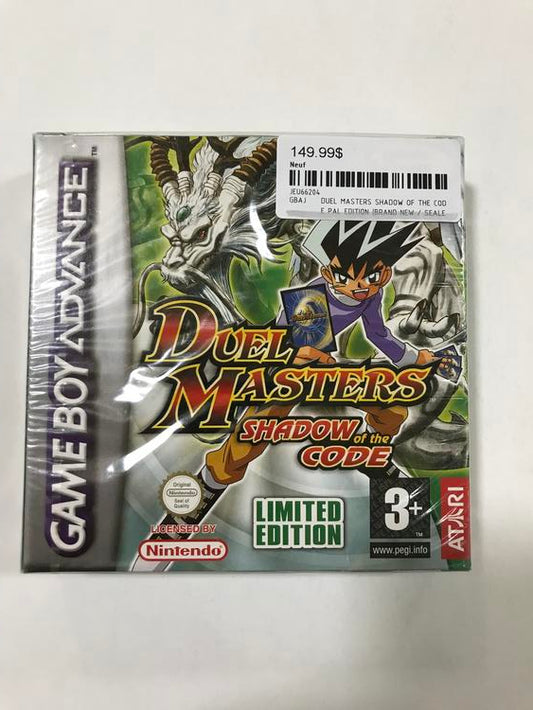 DUEL MASTERS SHADOW OF THE CODE PAL EDITION (BRAND NEW / SEALED) (usagé)