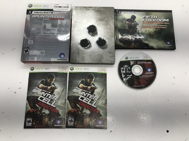 TOM CLANCY'S SPLINTER CELL CONVICTION COLLECTOR'S EDITION (WITH BOX / NO STOCKER AND BD)