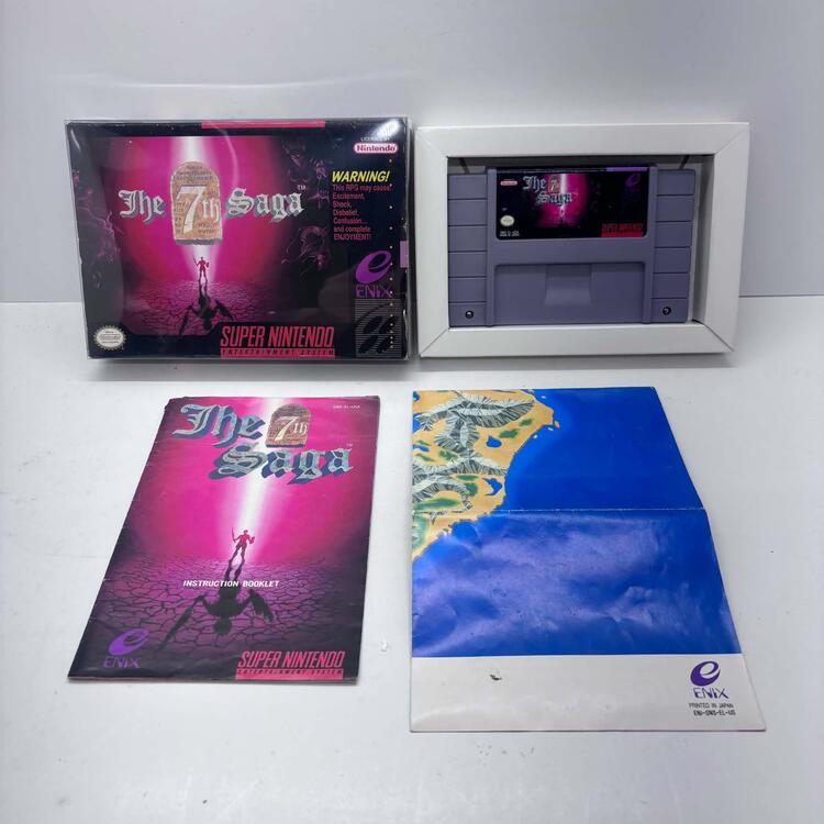 THE 7TH SAGA (COMPLETE IN BOX W/ MAP)