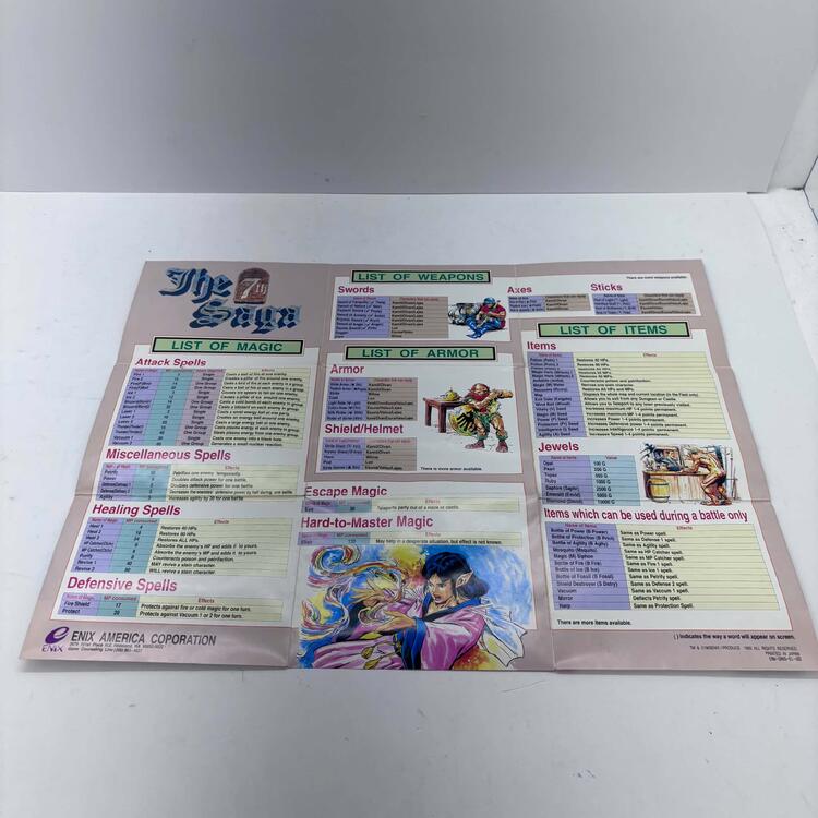 THE 7TH SAGA (COMPLETE IN BOX W/ MAP)