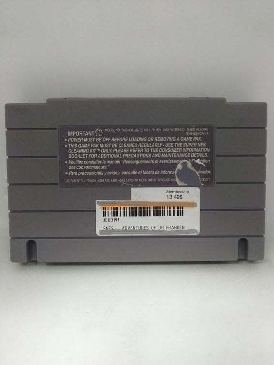 ADVENTURES OF DR FRANKEN (usagé)