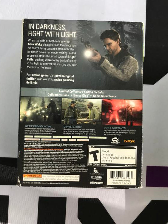 ALAN WAKE LIMITED COLLECTOR'S EDITION (COMPLETE IN BOX) (usagé)