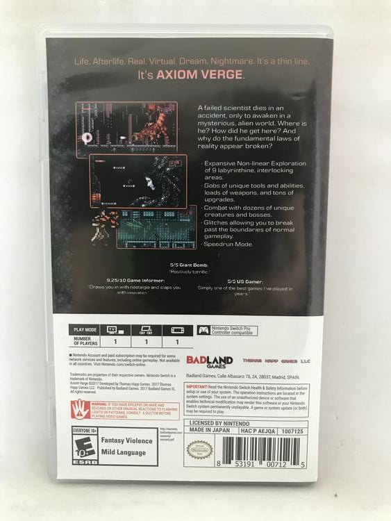 AXIOM VERGE MULTIVERSE EDITION (usagé)