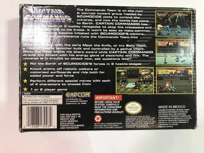 CAPTAIN COMMANDO (COMPLETE IN BOX) (usagé)
