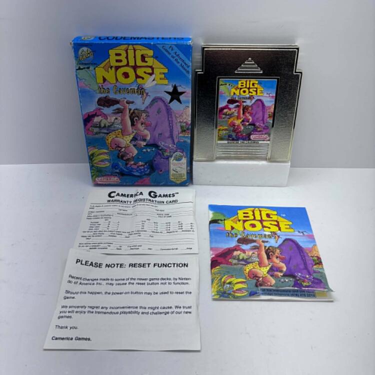 BIG NOSE THE CAVEMAN W/ REGISTRATION CARD (COMPLETE IN BOX) (usagé)
