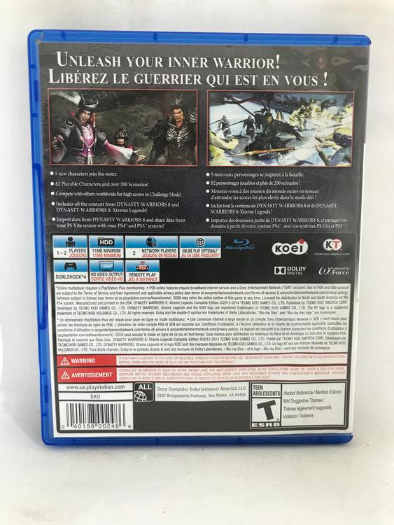 DYNASTY WARRIORS 8 XTREME LEGENDS COMPLETE EDITION (usagé)