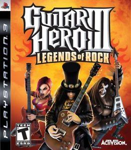 GUITAR HERO III LEGENDS OF ROCK GAME ONLY (COMPLETE IN BOX) (usagé)