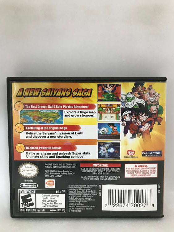 DRAGON BALL Z ATTACK OF THE SAIYANS (COMPLETE IN BOX) (usagé)