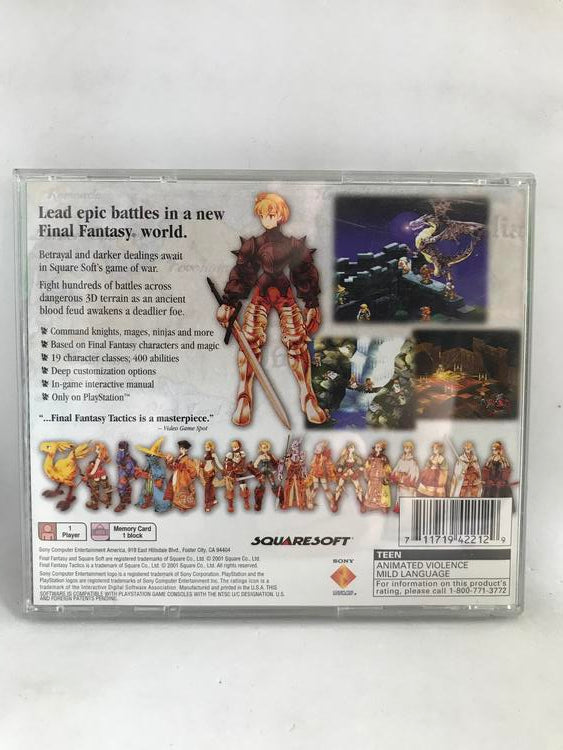 FINAL FANTASY TACTICS GREATEST HITS (COMPLETE IN BOX)