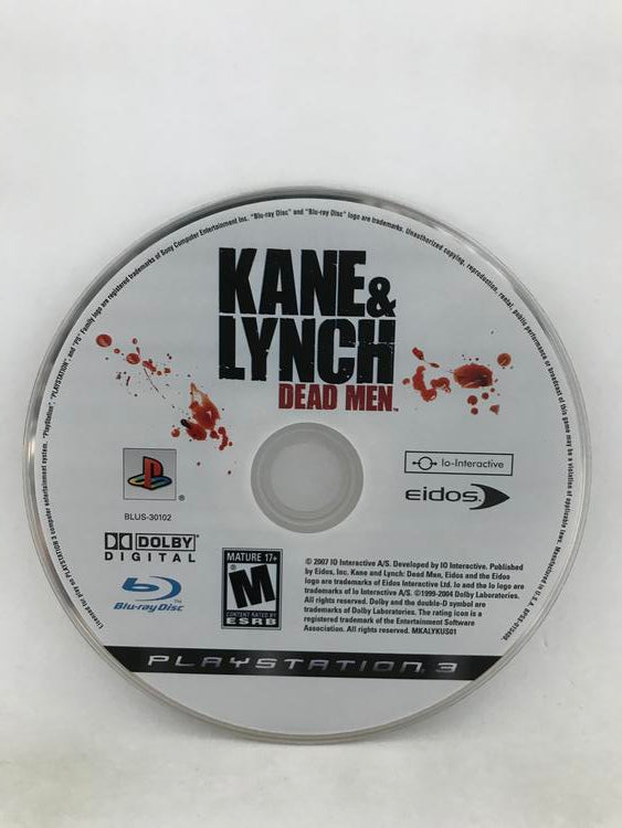 KANE & LYNCH DEAD MEN (COMPLETE IN BOX)