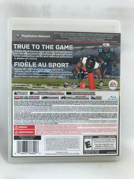 MADDEN NFL 12 (WITH BOX)