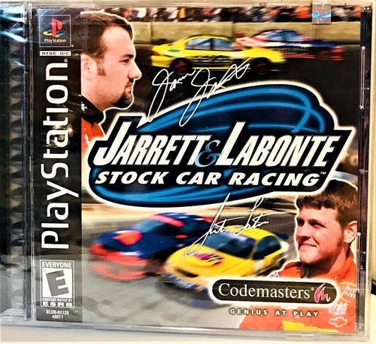 JARRETT AND LABONTE STOCK CAR RACING (COMPLETE IN BOX)